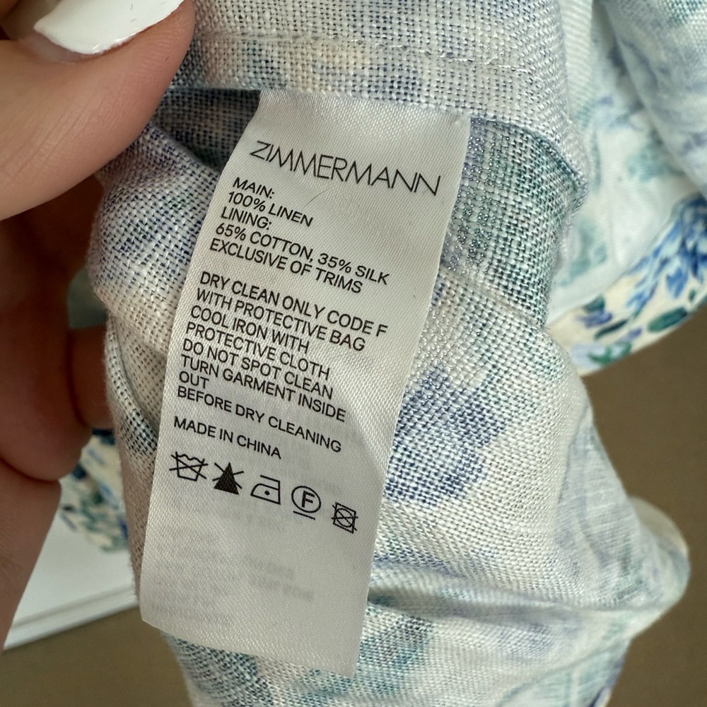 Zimmermann Moncur Flounce Mini Dress - Picture 7 of 8